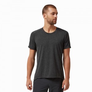 On Active-T T-shirts Heren Zwart | 532690JPH