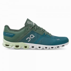 On Cloudflow Road Loopschoenen Heren Groen Blauw | 480651IOK