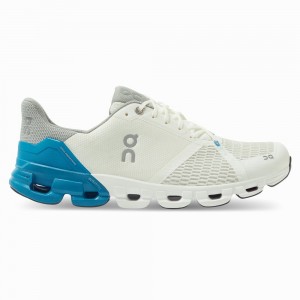 On Cloudflyer Road Loopschoenen Heren Wit Blauw | 302647EDU