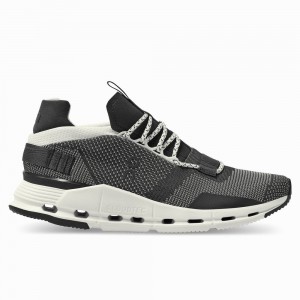 On Cloudnova Sneakers Heren Zwart Wit | 517649KNR