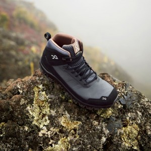 On Cloudridge Wandelschoenen Heren Zwart Grijs | 139547EGJ