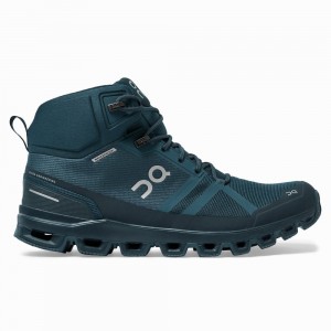 On Cloudrock Waterproof Wandelschoenen Heren Donkerblauw | 450178FRZ