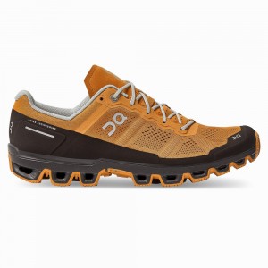 On Cloudventure Trailrunning Schoenen Heren Bruin Geel | 984271MDH