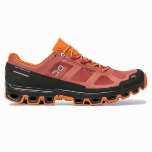 On Cloudventure Waterproof Trailrunning Schoenen Heren Rood Oranje | 072189QEP