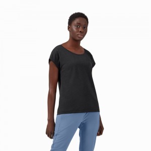 On On-T T-shirts Dames Zwart | 801947QIS