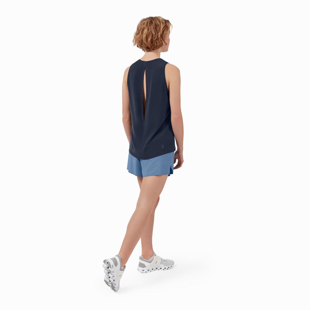 On Active Tanktop Dames Donkerblauw | 293608CYG