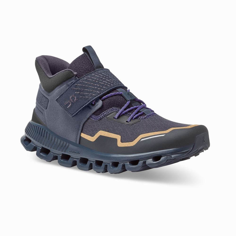 On Cloud Hi Edge Defy Sneakers Heren Donkerblauw Zwart | 405839MOZ