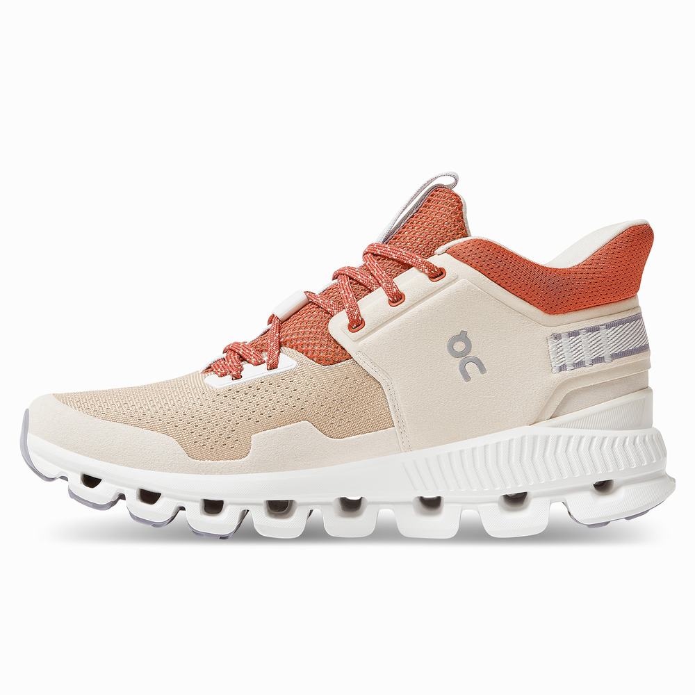 On Cloud Hi Edge Sneakers Dames Khaki | 708953ILO