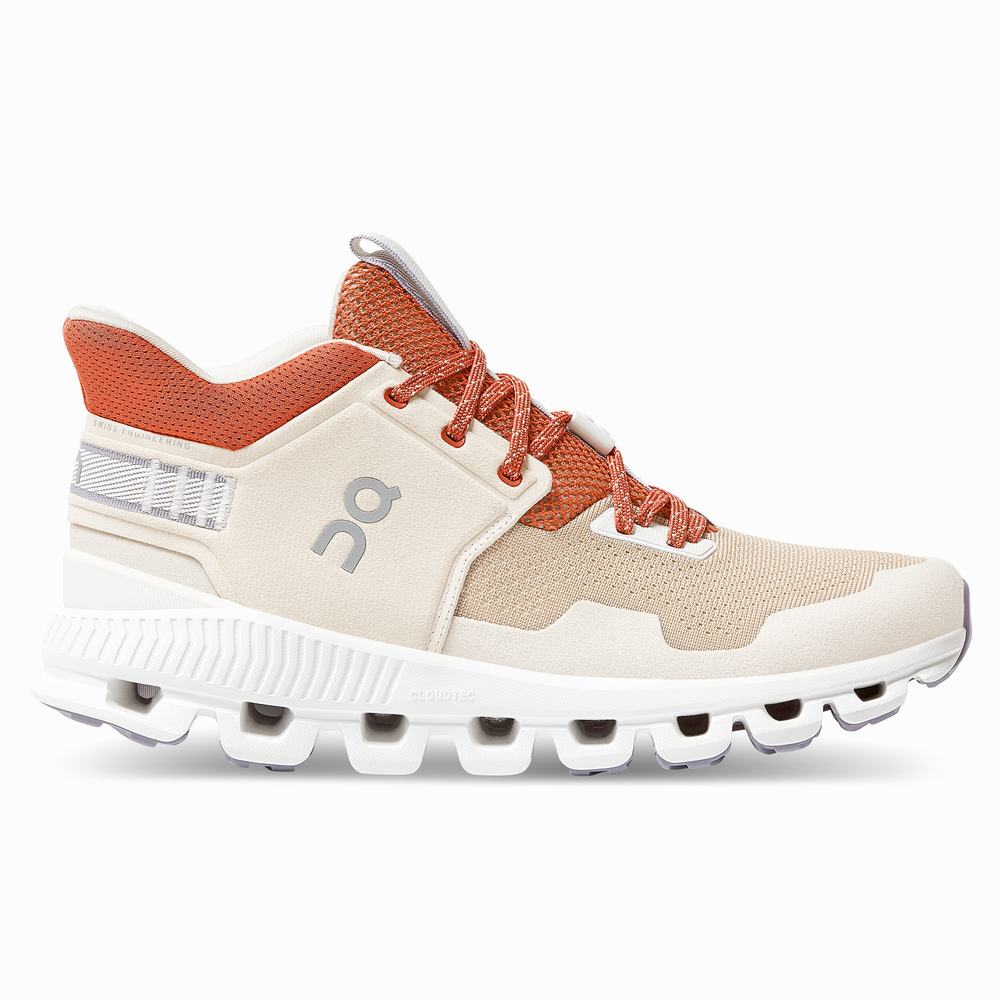 On Cloud Hi Edge Sneakers Dames Khaki | 708953ILO