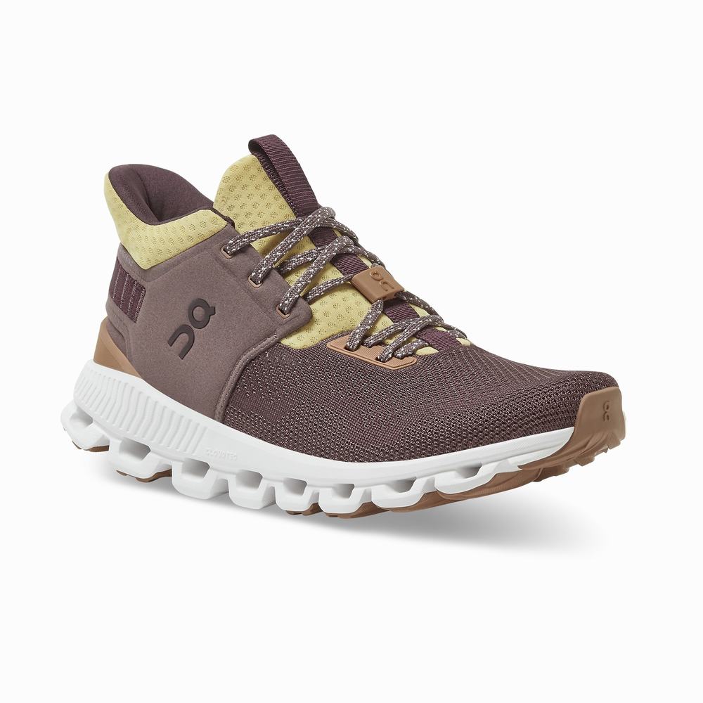 On Cloud Hi Edge Sneakers Dames Paars | 647350QSX