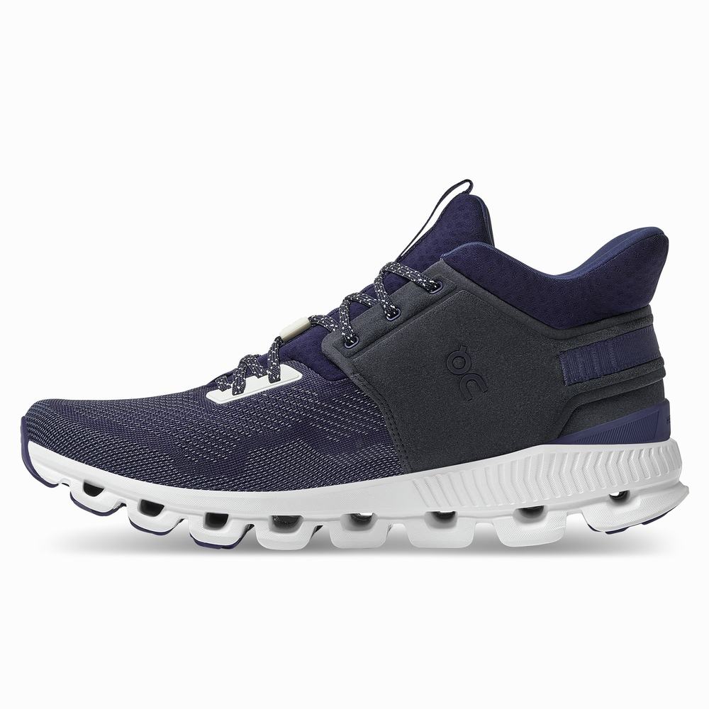 On Cloud Hi Edge Sneakers Heren Blauw | 960381VTJ