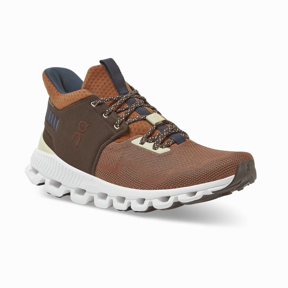 On Cloud Hi Edge Sneakers Heren Bruin | 462719SHM