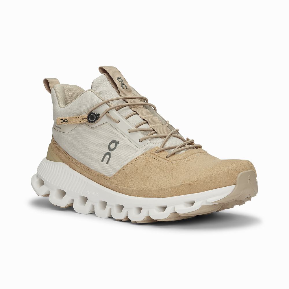 On Cloud Hi Sneakers Dames Beige Bruin | 376819YST