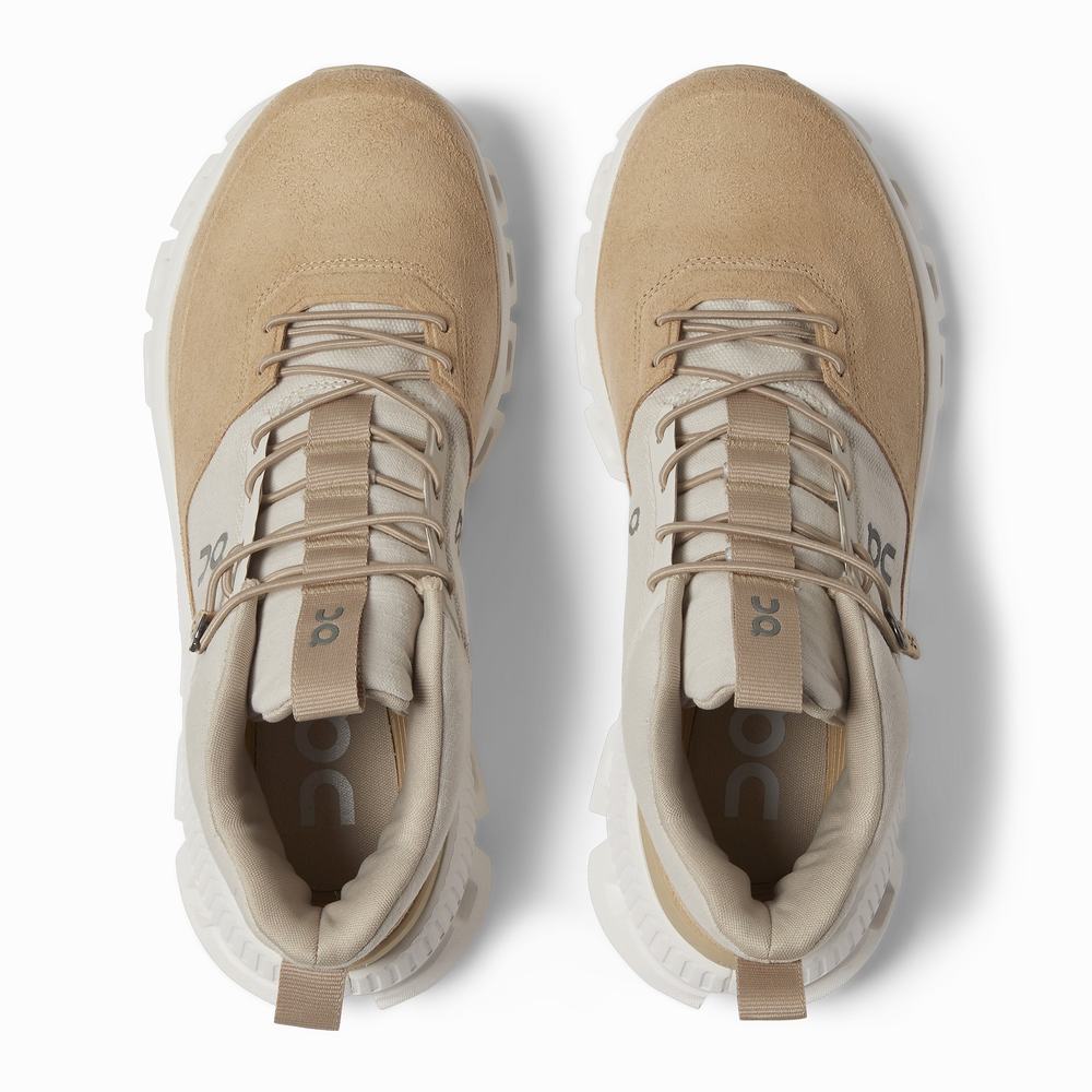 On Cloud Hi Sneakers Dames Beige Bruin | 376819YST