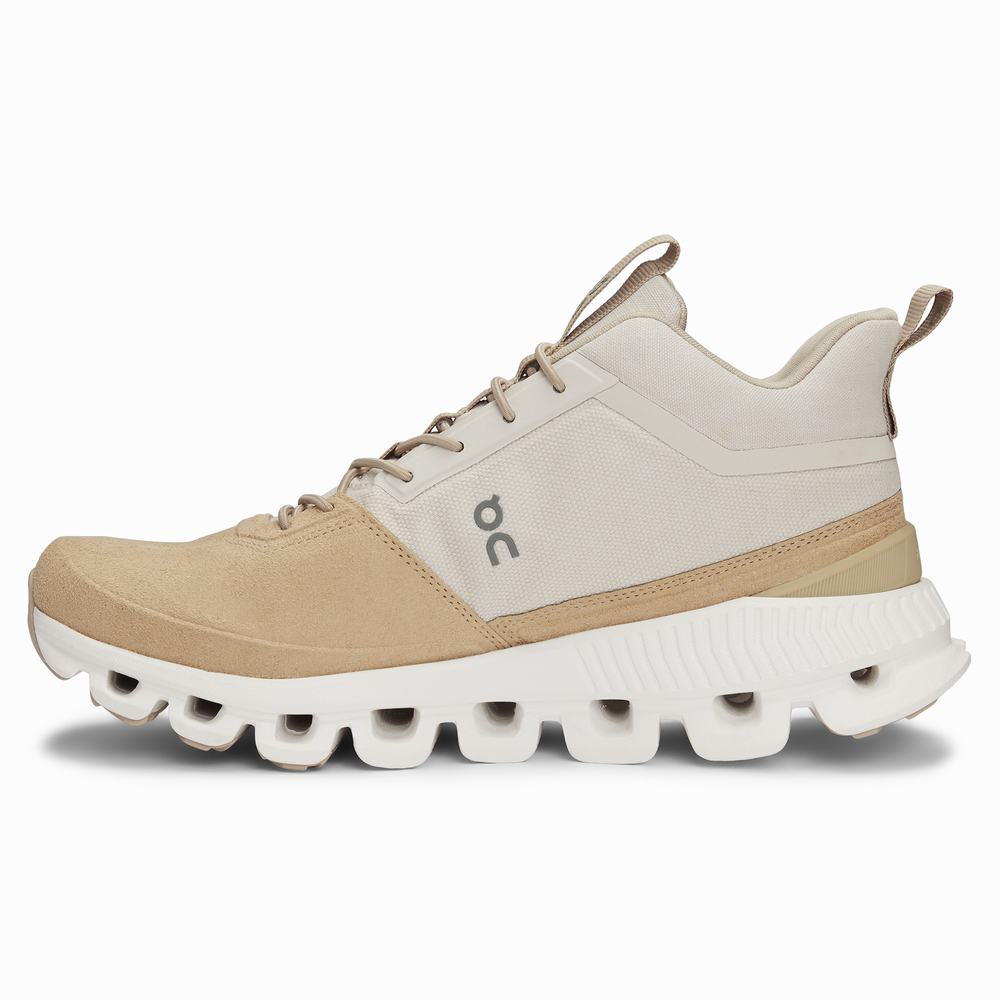 On Cloud Hi Sneakers Dames Beige Bruin | 376819YST