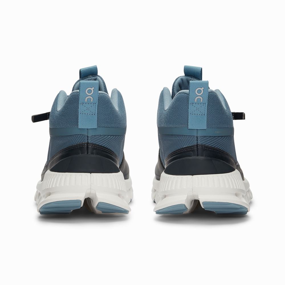 On Cloud Hi Sneakers Dames Zwart Donkerblauw | 961327RXV