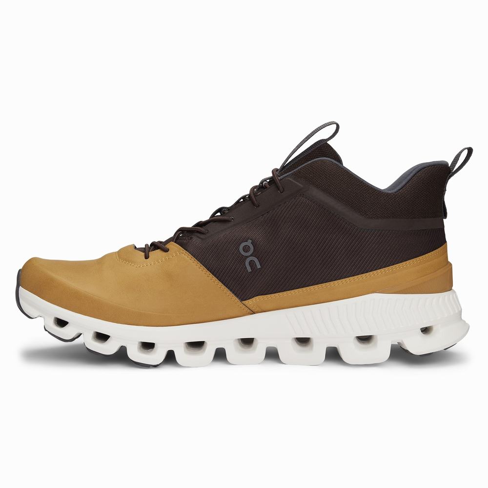 On Cloud Hi Sneakers Heren Bruin | 791402KCT