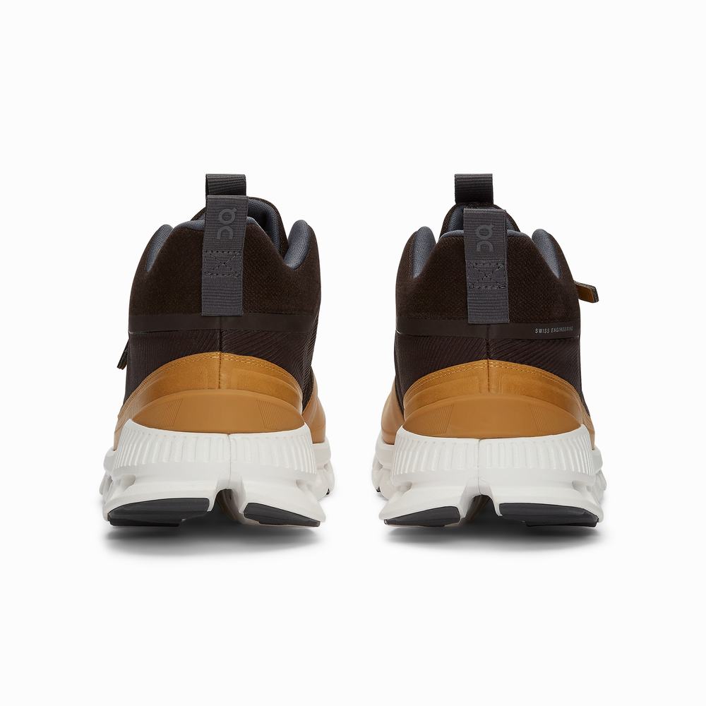 On Cloud Hi Sneakers Heren Bruin | 791402KCT