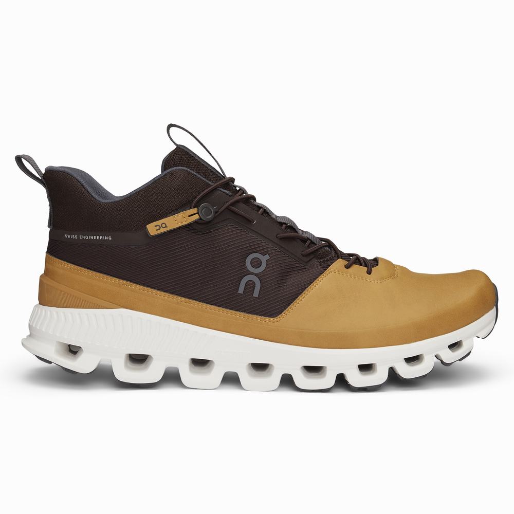 On Cloud Hi Sneakers Heren Bruin | 791402KCT