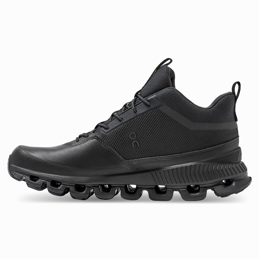 On Cloud Hi Waterproof Sneakers Dames Zwart | 475186FND