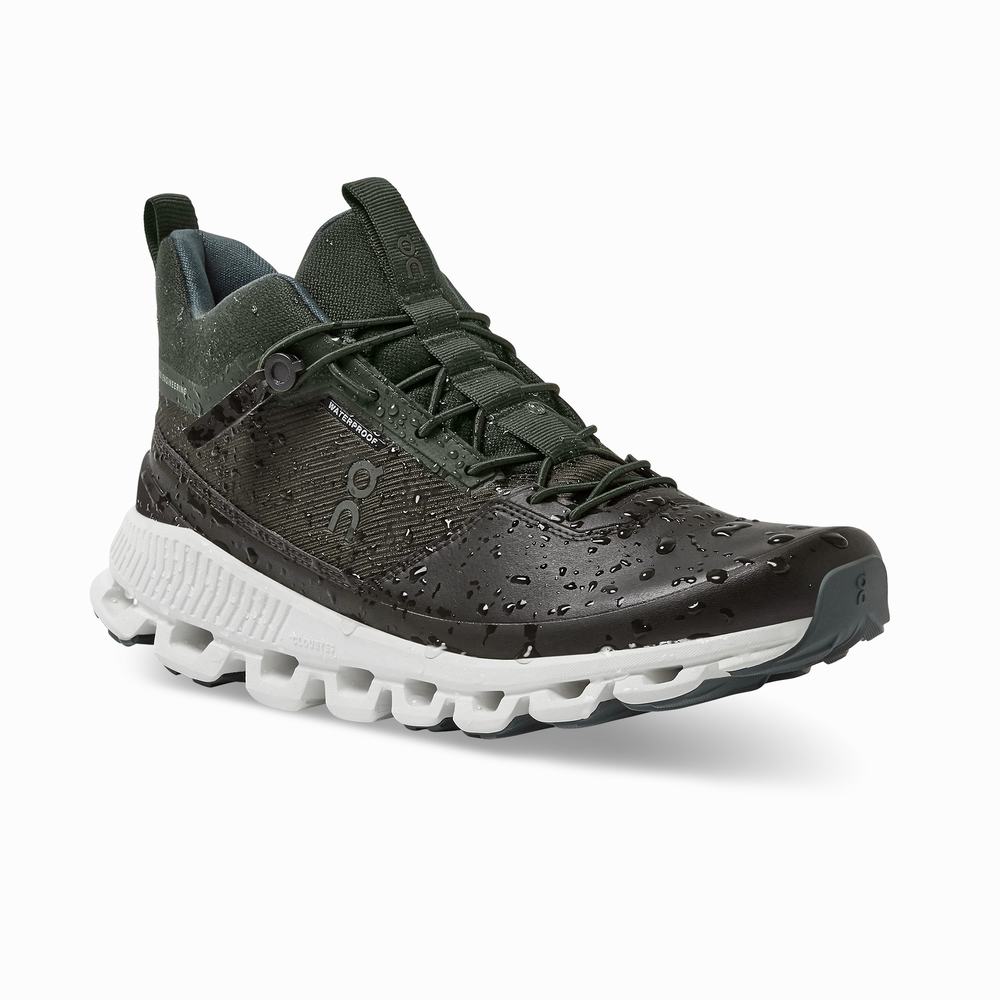 On Cloud Hi Waterproof Sneakers Dames Zwart Bruin | 063972QKY