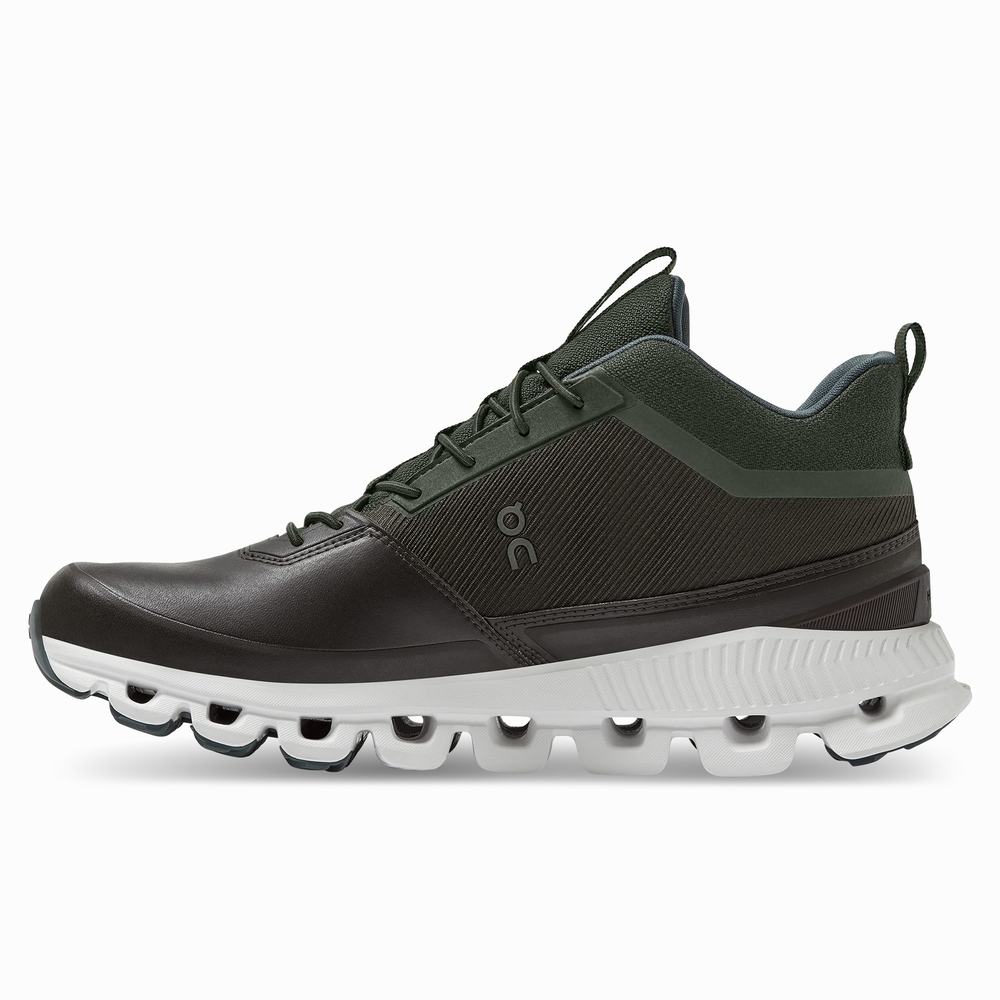 On Cloud Hi Waterproof Sneakers Dames Zwart Bruin | 063972QKY