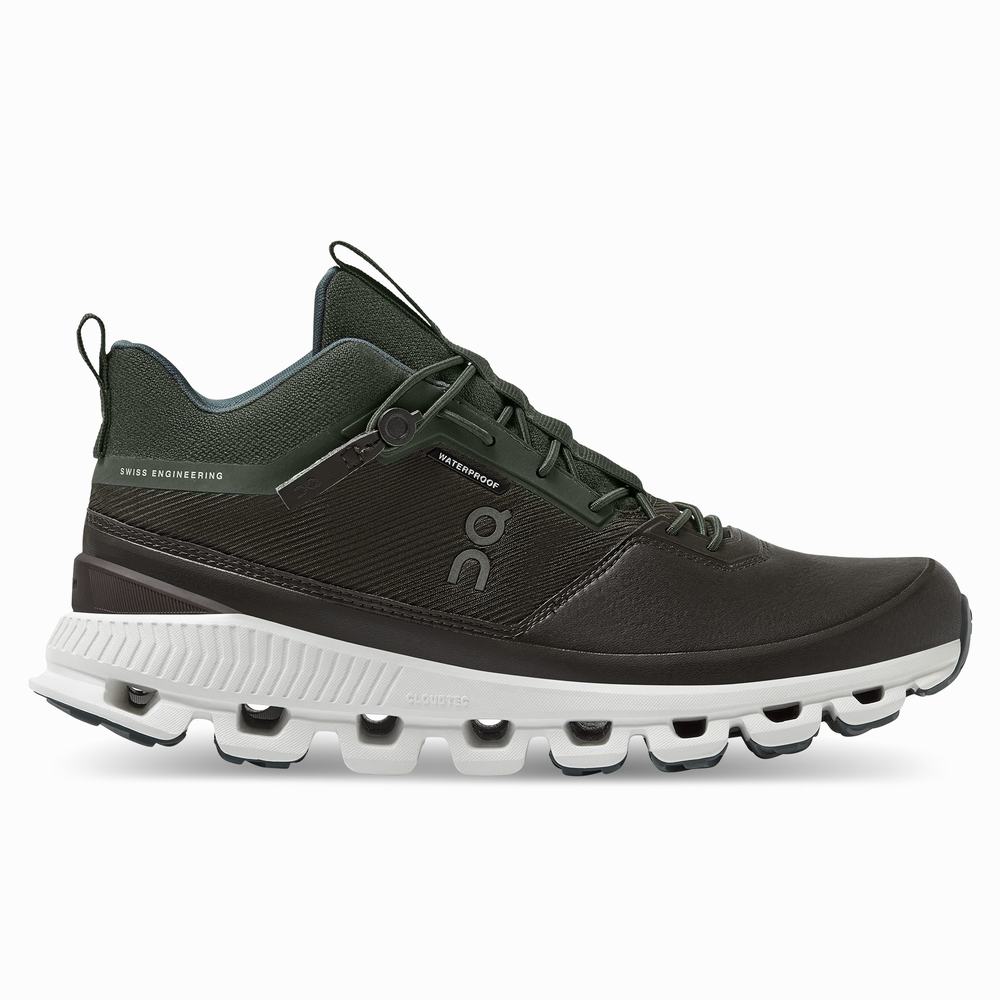 On Cloud Hi Waterproof Sneakers Dames Zwart Bruin | 063972QKY