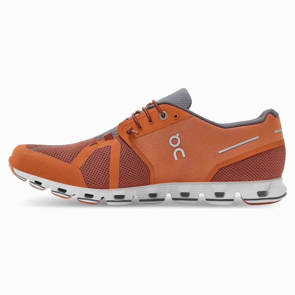 On Cloud Road Loopschoenen Heren Bruin Oranje | 054172QYL