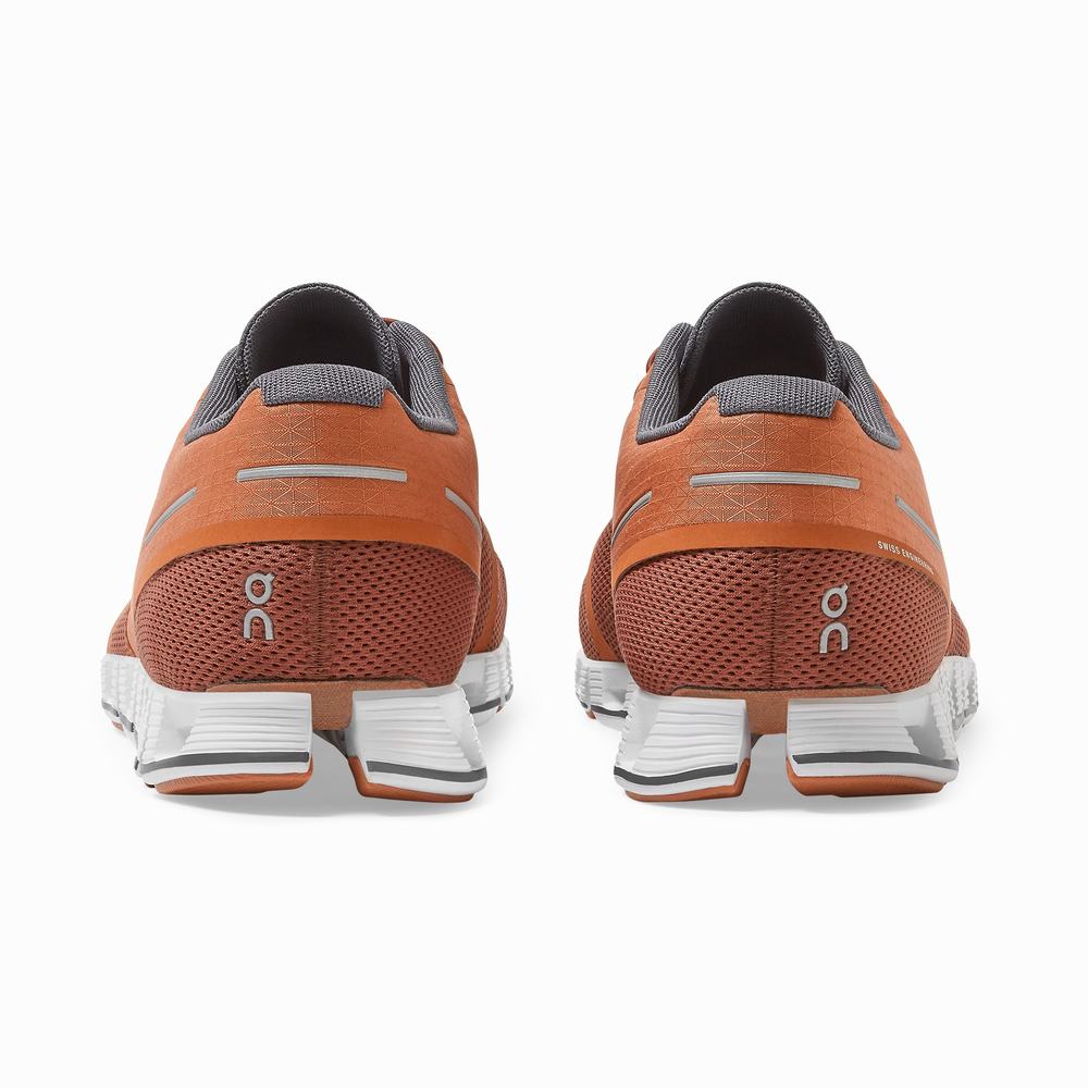 On Cloud Road Loopschoenen Heren Bruin Oranje | 054172QYL