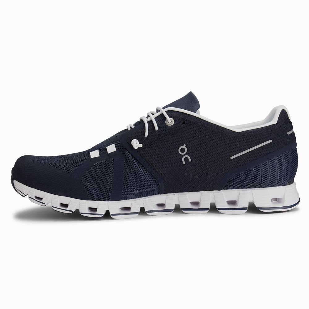 On Cloud Road Loopschoenen Heren Donkerblauw Wit | 201647YTE