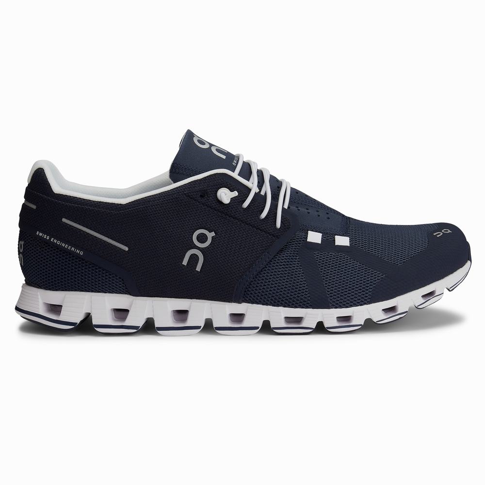 On Cloud Road Loopschoenen Heren Donkerblauw Wit | 201647YTE