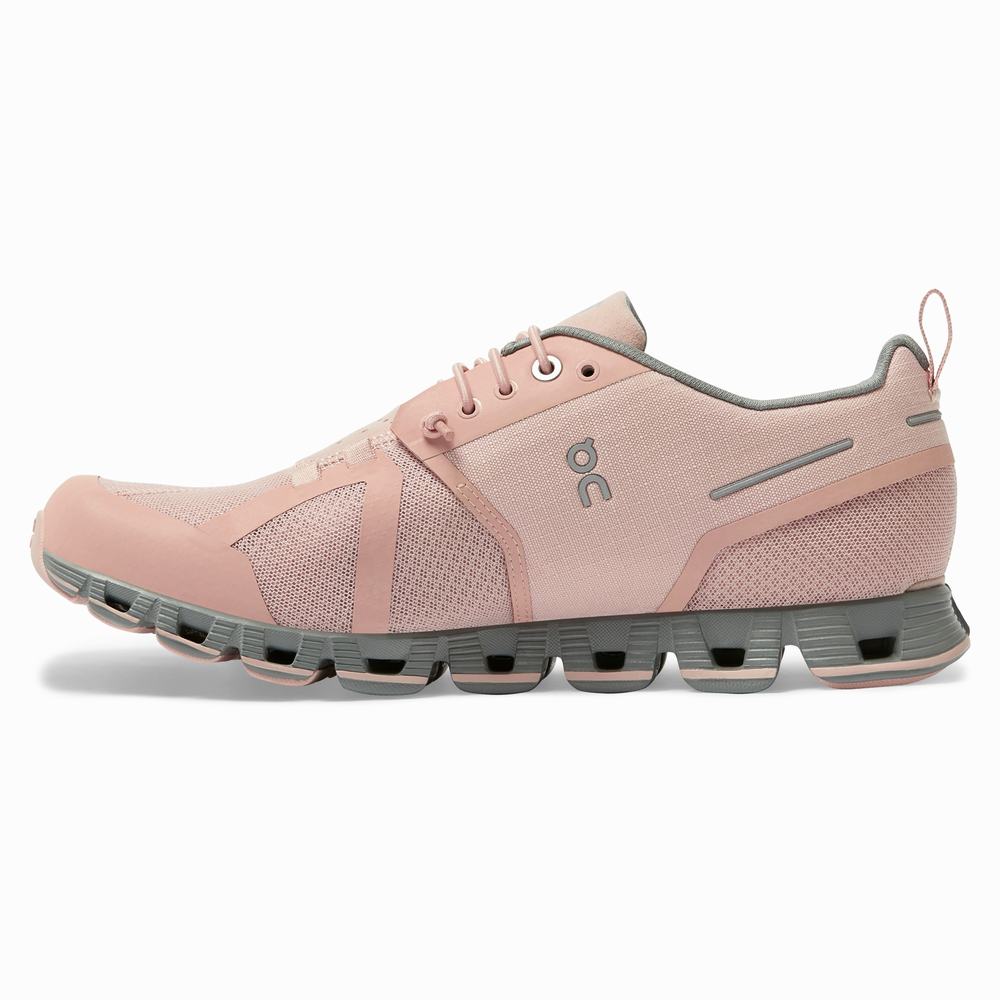 On Cloud Waterproof Road Loopschoenen Dames Roze | 185243PFE