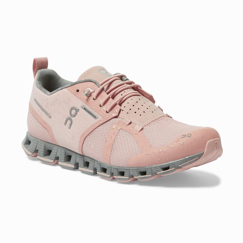 On Cloud Waterproof Road Loopschoenen Dames Roze | 185243PFE