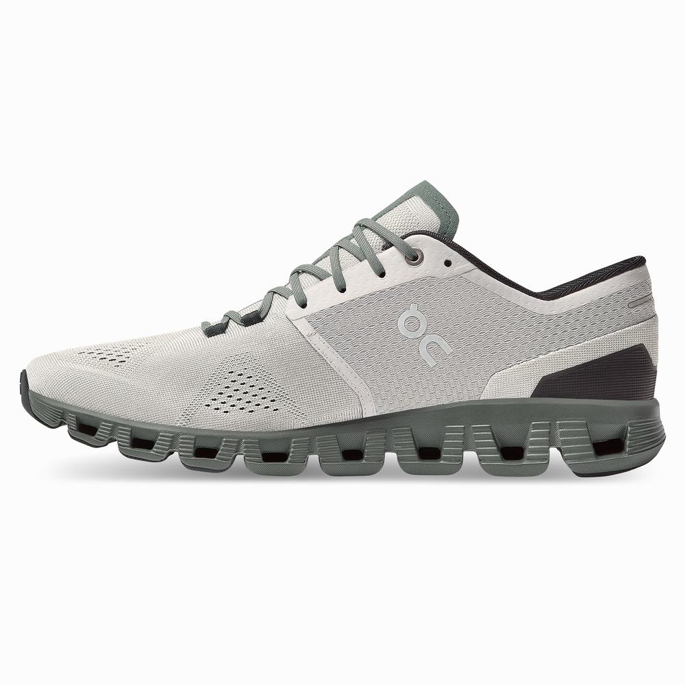 On Cloud X Trainingsschoenen Heren Khaki Olijfgroen | 861075QSB