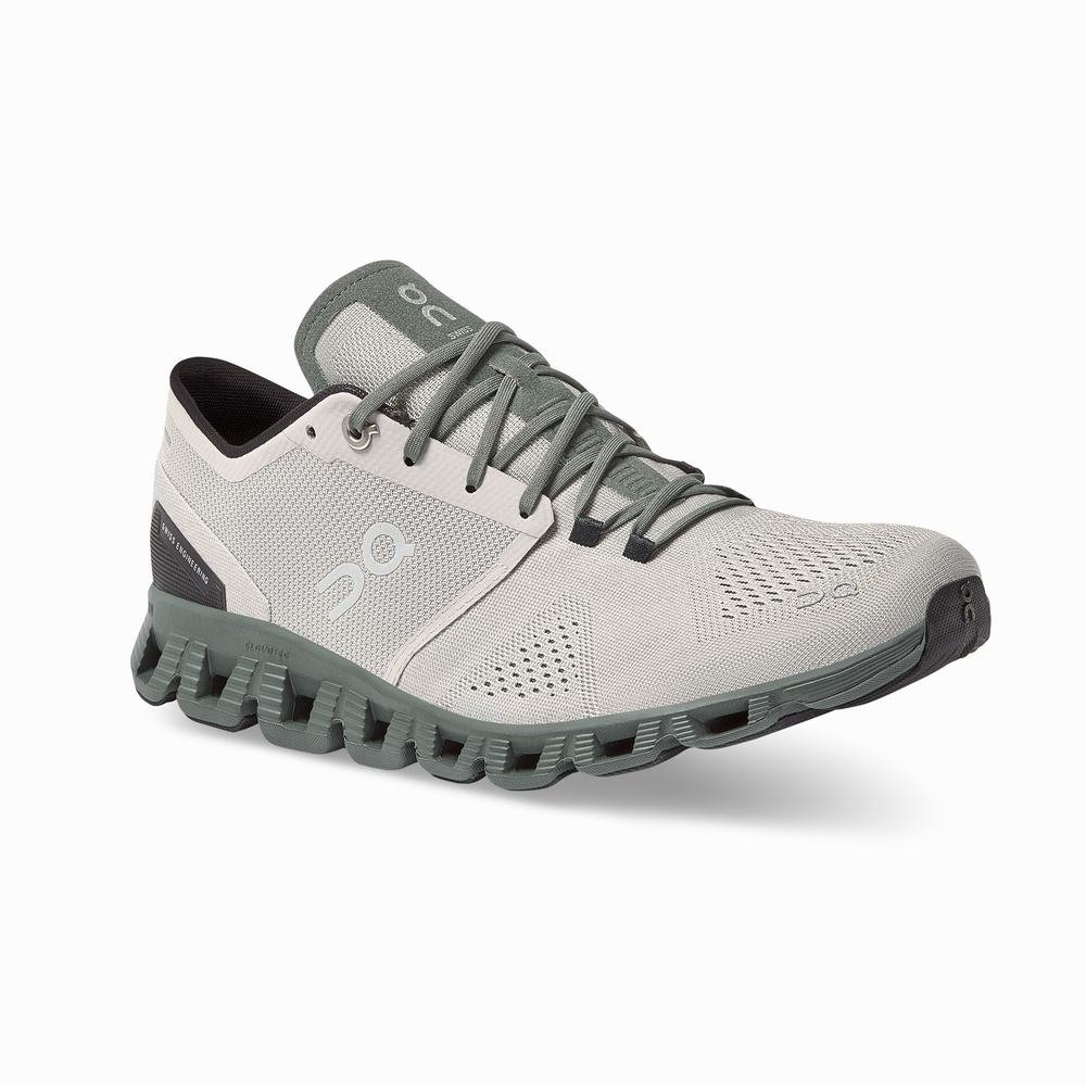 On Cloud X Trainingsschoenen Heren Khaki Olijfgroen | 861075QSB