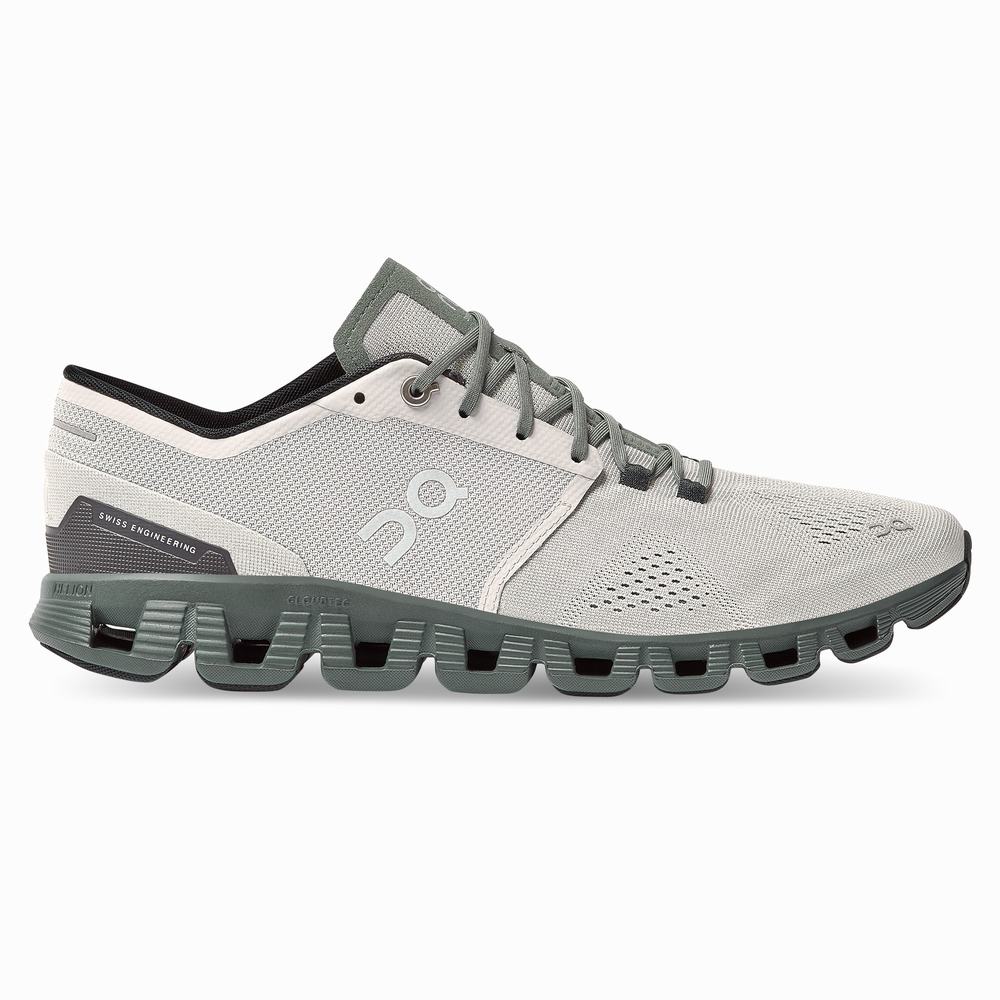 On Cloud X Trainingsschoenen Heren Khaki Olijfgroen | 861075QSB