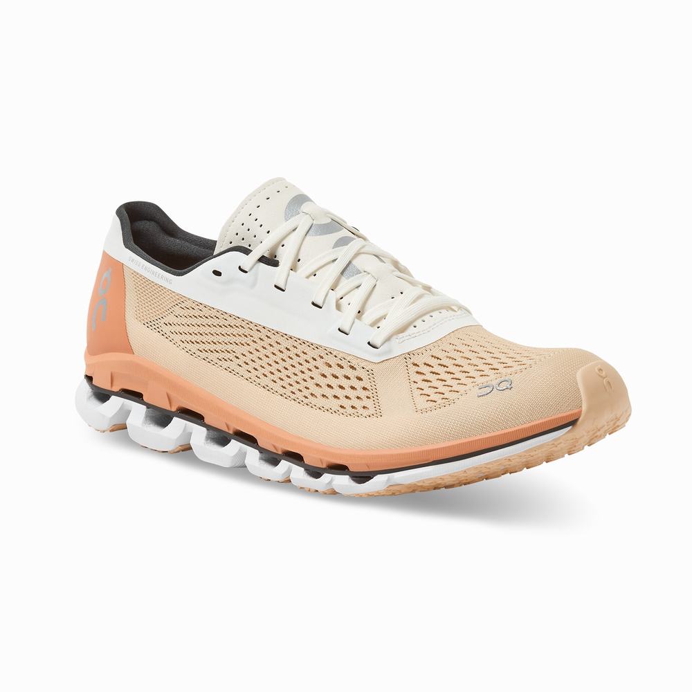 On Cloudboom Road Loopschoenen Dames Oranje Bruin Roze | 738945KAV