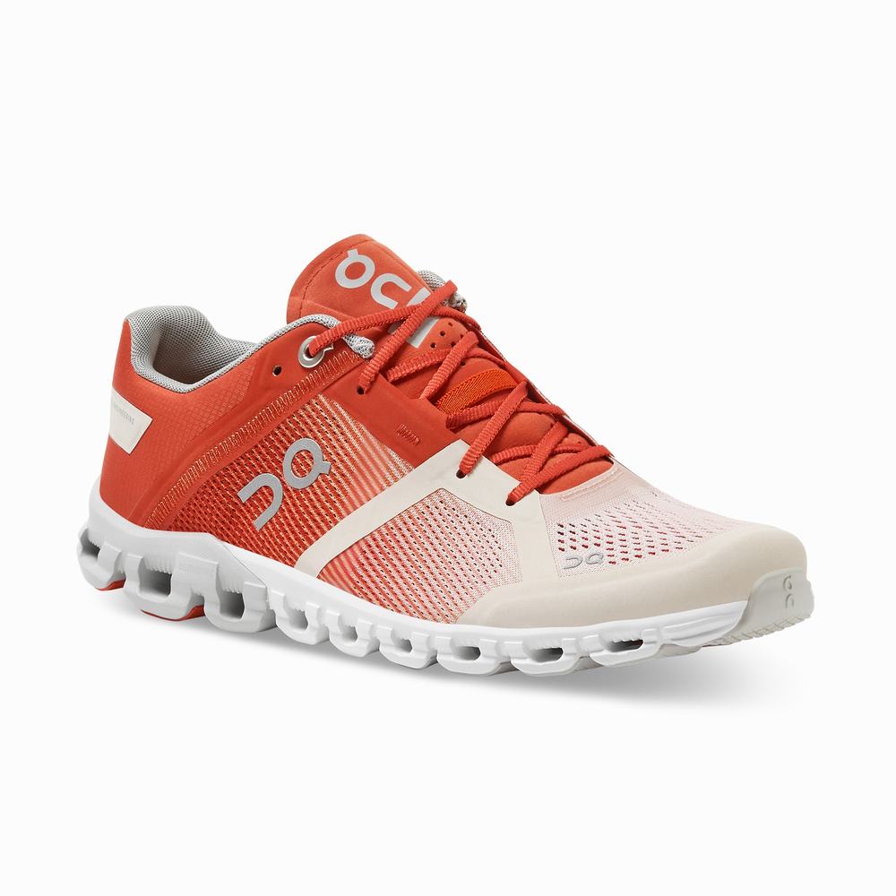 On Cloudflow Road Loopschoenen Dames Beige Roze | 423650DUJ