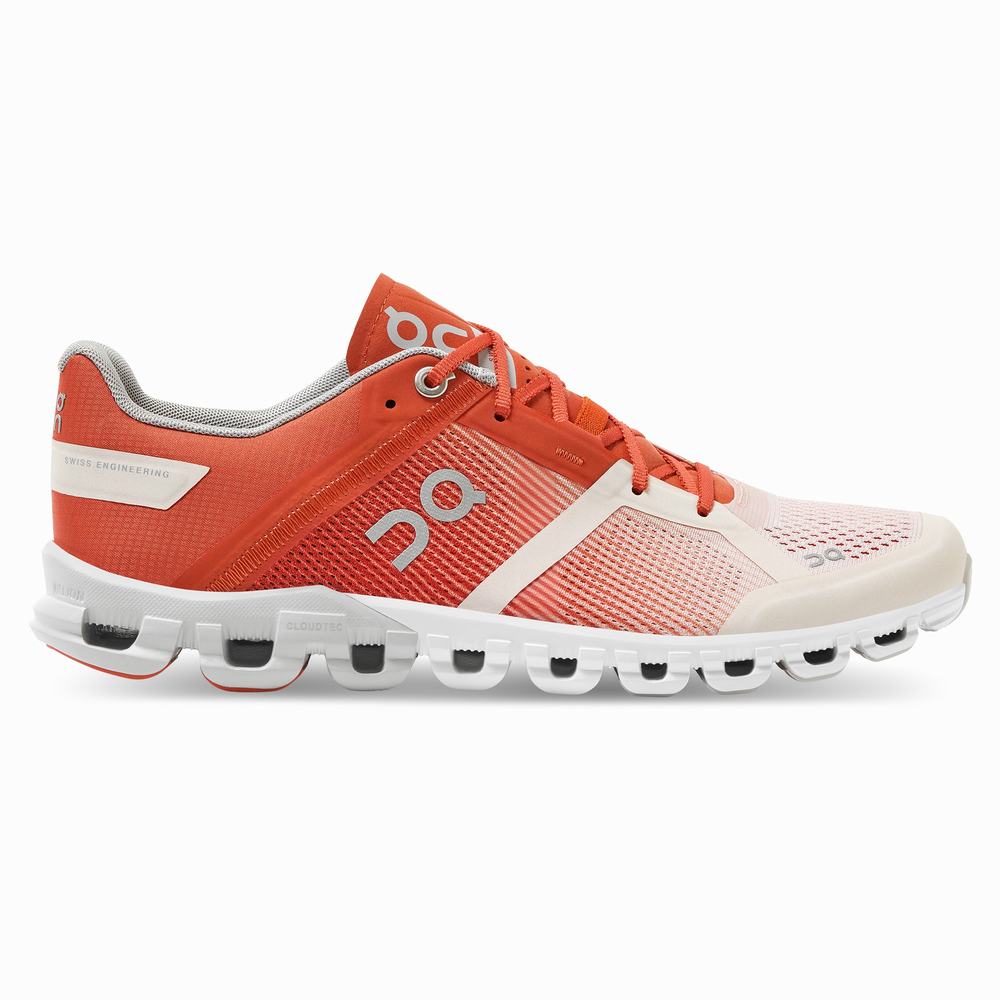 On Cloudflow Road Loopschoenen Dames Beige Roze | 423650DUJ