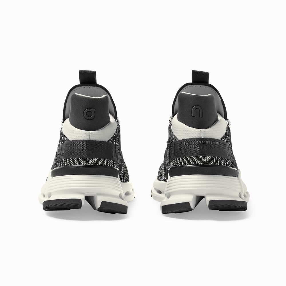 On Cloudnova Sneakers Heren Zwart Wit | 517649KNR