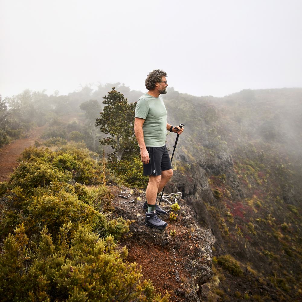 On Cloudridge Wandelschoenen Heren Zwart Grijs | 139547EGJ