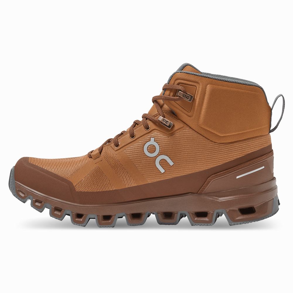 On Cloudrock Waterproof Wandelschoenen Dames Bruin | 712850RJO