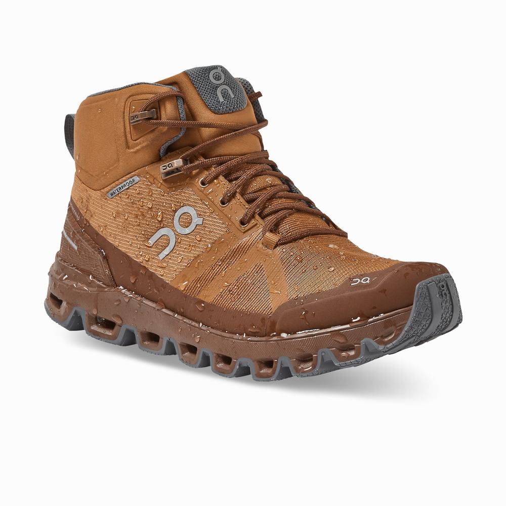 On Cloudrock Waterproof Wandelschoenen Dames Bruin | 712850RJO