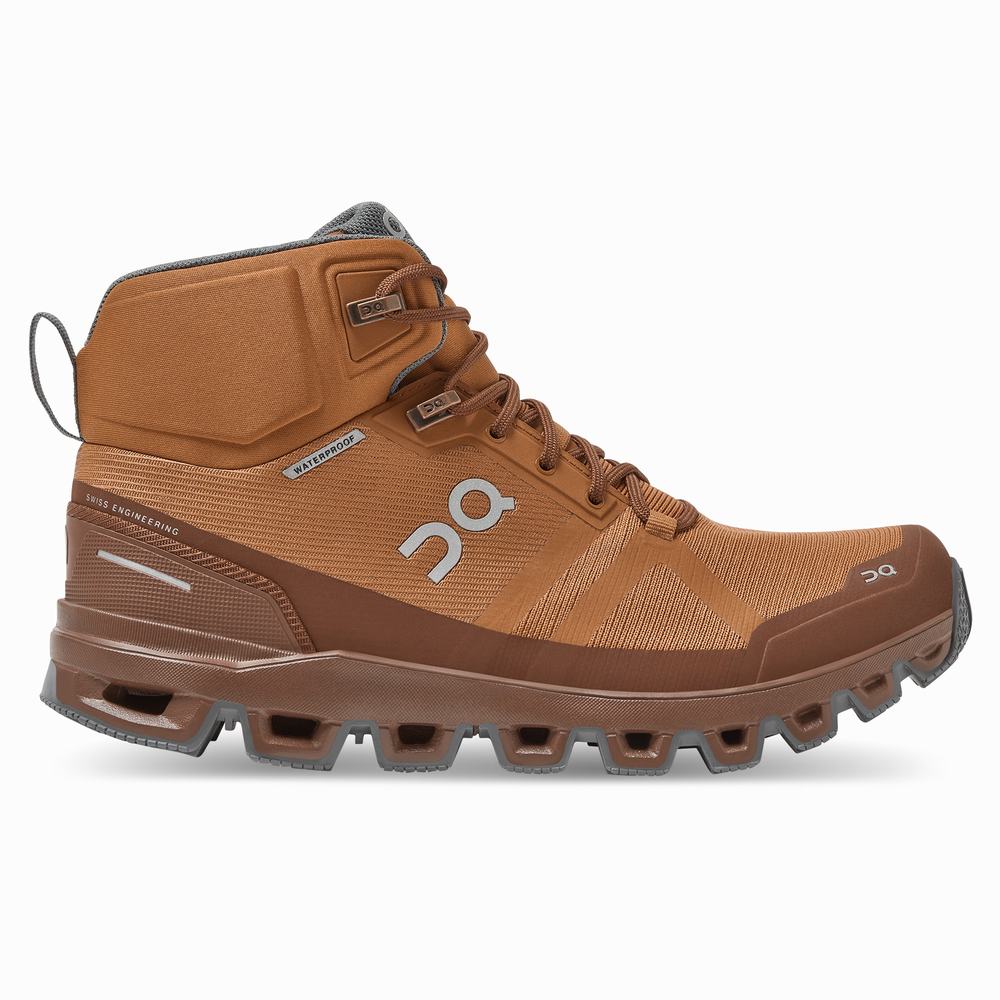 On Cloudrock Waterproof Wandelschoenen Dames Bruin | 712850RJO