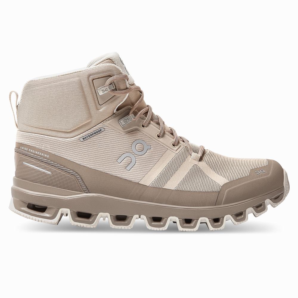 On Cloudrock Waterproof Wandelschoenen Dames Khaki | 765214GRA