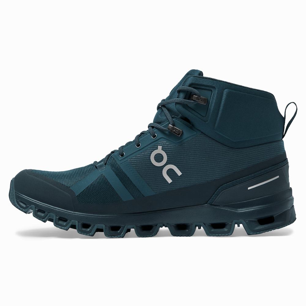 On Cloudrock Waterproof Wandelschoenen Heren Donkerblauw | 450178FRZ