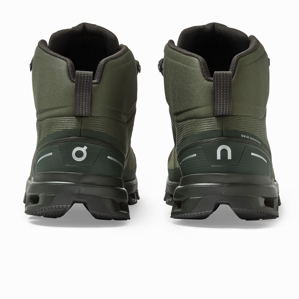 On Cloudrock Waterproof Wandelschoenen Heren Olijfgroen | 612978TCF