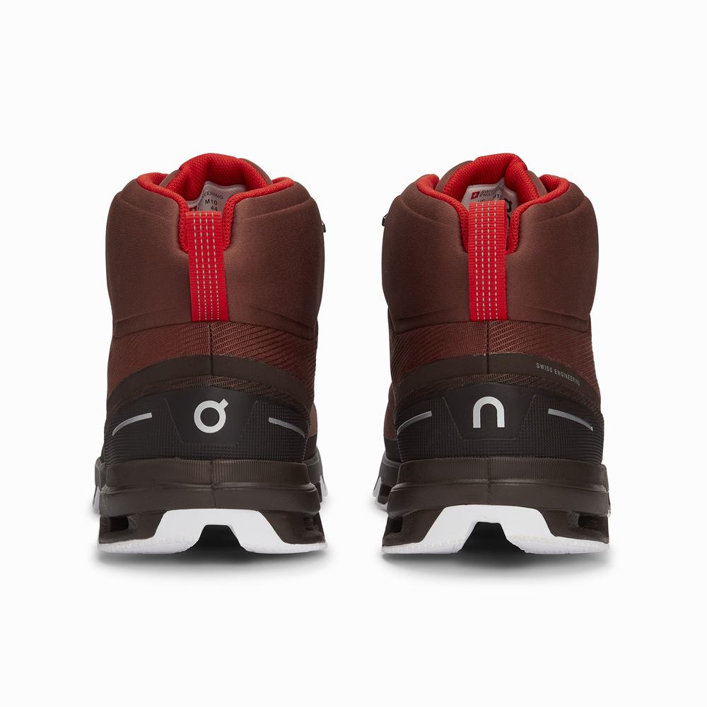 On Cloudrock Waterproof Wandelschoenen Heren Rood | 875640UFC