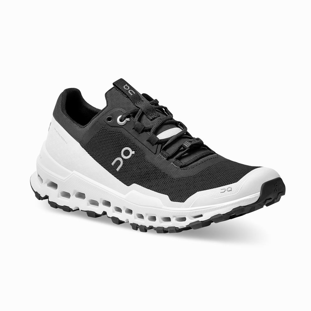 On Cloudultra Trailrunning Schoenen Dames Zwart Wit | 548201NLD