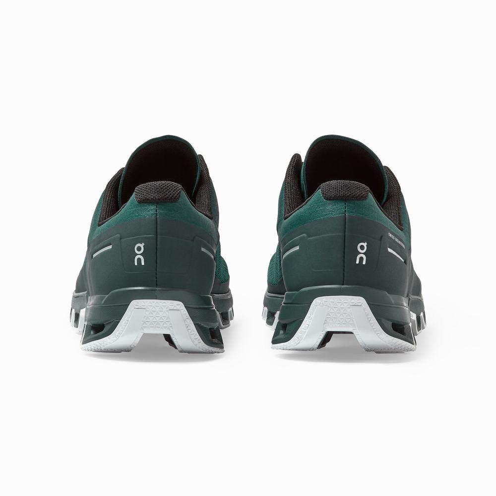 On Cloudventure Trailrunning Schoenen Heren Groen Wit | 463810NRJ